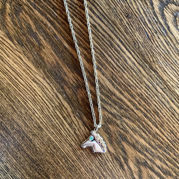 Pierre Cardin Vintage Gold Tone Horse Pendant Necklace - Picture 10 of 14